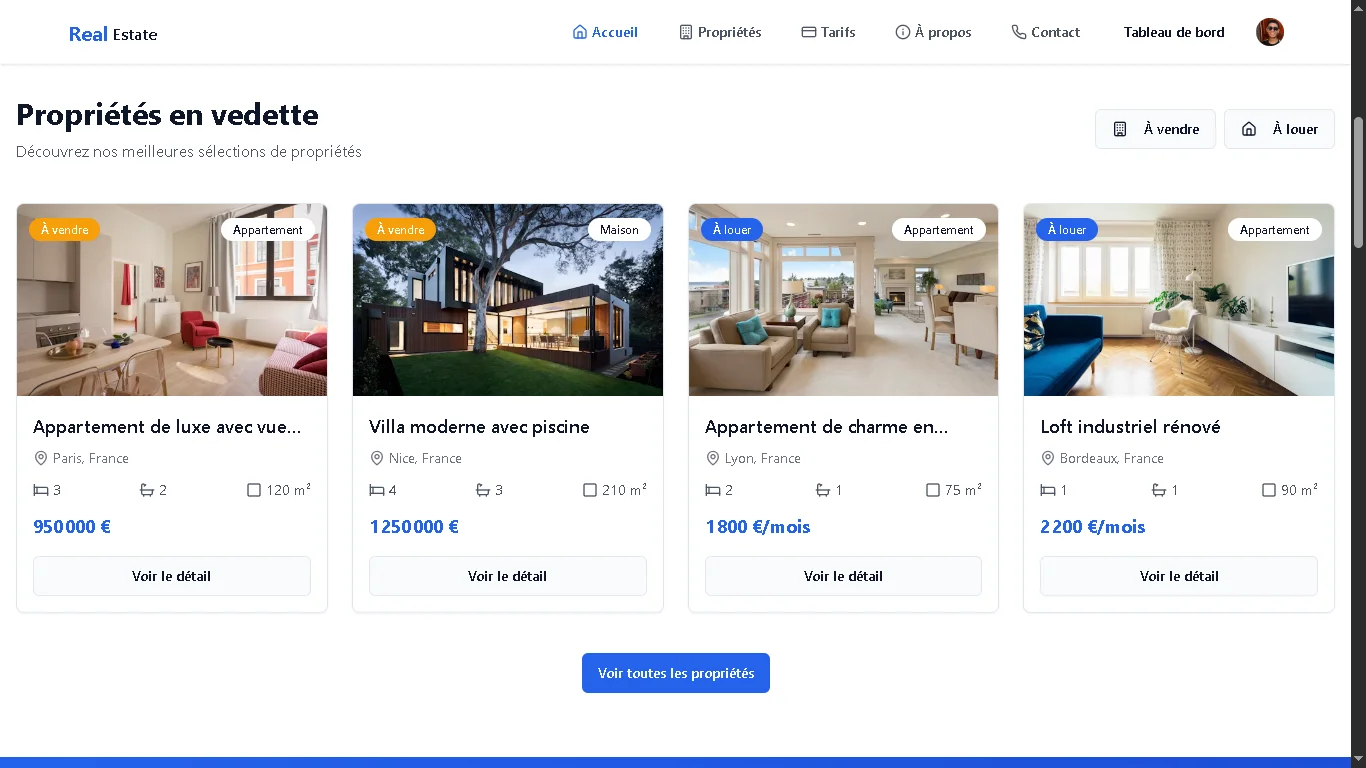 Real Estate website